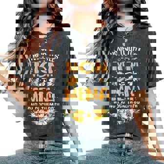 I Have Two Titles Mom And Mema And I Rock Them Both Women's Oversized Comfort T-Shirt - Monsterry