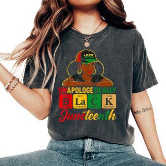 Unapologetically Black Woman Junenth 1865 Periodic Women Women's Oversized Comfort T-Shirt - Thegiftio UK