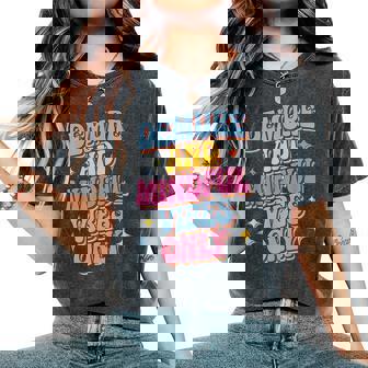 Very Demureery Mindfulibes Only Cute Retro Girls レディースオーバーサイズコンフォートTシャツ - Kawaiitshirt