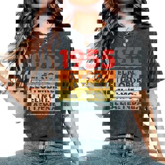 Vintage 1955 Años Cumpleaños Hombre Nacido En 1955 Camiseta extragrande cómoda para mujer - Regaloses