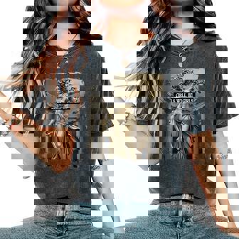 Vintage Girl Will Be Girls Medusa Feminist Women Women's Oversized Comfort T-Shirt | Mazezy