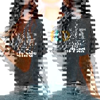 Wild About 4Th Grade First Day Of School Teacher Student Women's Oversized Comfort T-Shirt | Seseable CA