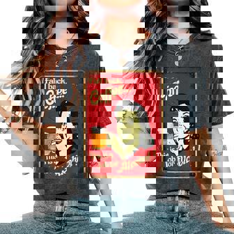 「Fall Back、Coffeeこれはアルコールの仕事だ」 おもしろプリント レディースオーバーサイズコンフォートTシャツ - Kawaiitshirt