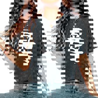 【母】母の日 お母さん 面白い 文字 家族お揃い ネタ ウケ狙い 笑える おもしろ ユーモア お笑い 文字入り レディースオーバーサイズコンフォートTシャツ - Kawaiitshirt