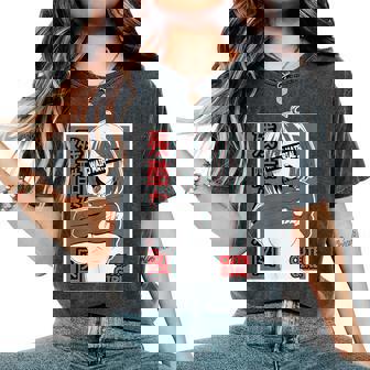 あがかお フェイス Lewd アニメ 女の子 和服 オタク用 レディースオーバーサイズコンフォートTシャツ - Kawaiitshirt