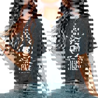 アイスホッケー ギフト ラケット パック 男性女性子供 Ice Hockey レディースオーバーサイズコンフォートTシャツ - Kawaiitshirt