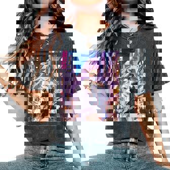 アニメの女の子、漫画、美学、かわいい、日本語、Waifu プリント レディースオーバーサイズコンフォートTシャツ - Kawaiitshirt