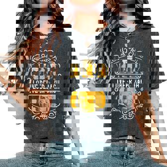 オクトーバーフェスト I Love Beer Bier & German クラシックミュージック レディースオーバーサイズコンフォートTシャツ - Kawaiitshirt