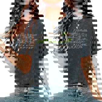 カルカソンヌ市 フランス お土産ギフト 男性 女性 レディースオーバーサイズコンフォートTシャツ - Kawaiitshirt