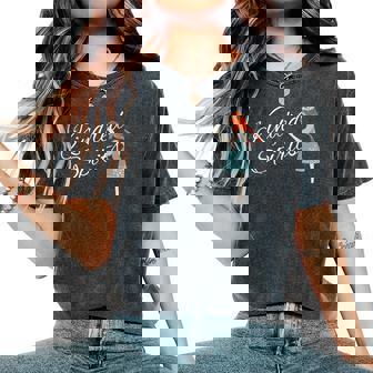 キンドレッドスピリッツ 赤髪三つ編みの女の子 レディースオーバーサイズコンフォートTシャツ - Kawaiitshirt