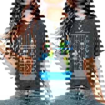 セキセイインコ かわいい 鳥 飼い主 ペット ギフト 女の子 レディースオーバーサイズコンフォートTシャツ - Kawaiitshirt