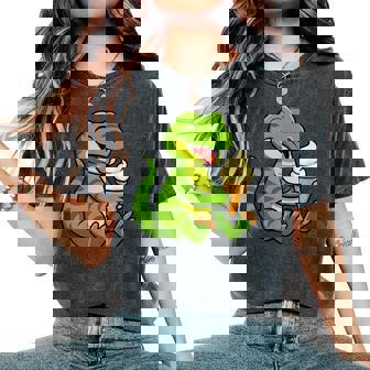 トカゲ アイスクリーム 動物園 動物好き カワイイ 男の子 女の子 キッズ レディースオーバーサイズコンフォートTシャツ - Kawaiitshirt