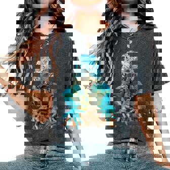 トカゲ イグアナ クール 爬虫類 グラフィック – 男性、女性、男の子、女の子。 レディースオーバーサイズコンフォートTシャツ - Kawaiitshirt