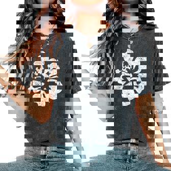 ハワイ ハイビスカス 花 ハワイアン レディースオーバーサイズコンフォートTシャツ - Kawaiitshirt