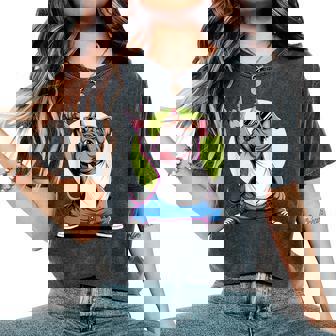 ブルドッグ ロックミュージック 男性 子供 女性 グルービー ブルドッグ レディースオーバーサイズコンフォートTシャツ - Kawaiitshirt