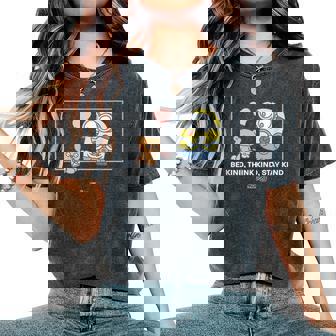 ミニオンズ ボブ&ティム Be Kind Think Kindtay Kind レディースオーバーサイズコンフォートTシャツ - Kawaiitshirt