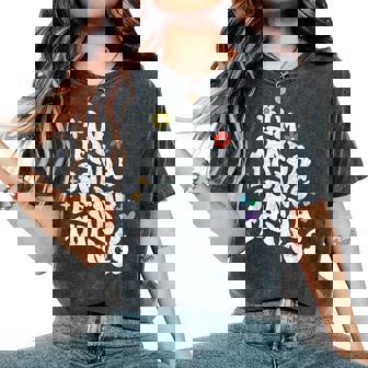 レトロ Groovy Im Jenda Doing Jenda Things おもしろ 母の日 レディースオーバーサイズコンフォートTシャツ - Kawaiitshirt