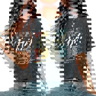 ヴィンテージ 1985年4月 40歳の誕生日プレゼント 男性 女性 レディースオーバーサイズコンフォートTシャツ - Kawaiitshirt