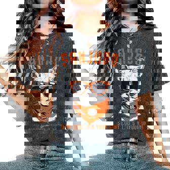 傘寿祝い ねこ サングラス 父 男性 女性 母 猫好き 傘寿 お祝い 80歳 おもしろ おもろい かっこいい レディースオーバーサイズコンフォートTシャツ - Kawaiitshirt