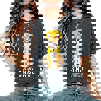 傘寿祝い 犬 柴犬 ちゃんちゃんこ 父 男性 女性 母 犬好き 傘寿 お祝い 80歳 かわいい おしゃれ レディースオーバーサイズコンフォートTシャツ - Kawaiitshirt