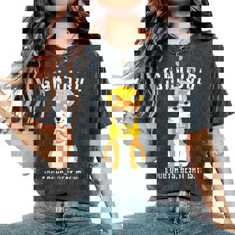 傘寿祝い 犬 柴犬 ちゃんちゃんこ 男性 女性 犬好き 80歳 Dog Days Best Days レディースオーバーサイズコンフォートTシャツ - Kawaiitshirt