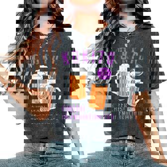 古希祝い ビール好き 酒好き 父 母 男性 女性 70歳お祝い Cheers To Embracing Life レディースオーバーサイズコンフォートTシャツ - Kawaiitshirt