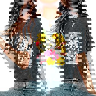 台湾の花ワードアート 台湾の誇り。 レディースオーバーサイズコンフォートTシャツ - Kawaiitshirt