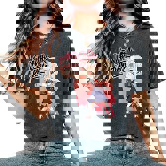 和田ダン しぐれ うい ロリ ダンス ダンス アニメ 女の子 レディースオーバーサイズコンフォートTシャツ - Kawaiitshirt