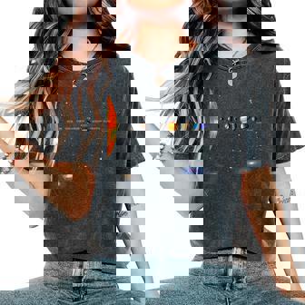 太陽系 惑星 科学 宇宙 男の子 女の子tem キッズ レディースオーバーサイズコンフォートTシャツ - Kawaiitshirt