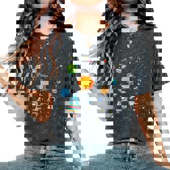 宇宙 惑星 太陽系 宇宙飛行士 オタク キッズ 男の子 女の子 レディースオーバーサイズコンフォートTシャツ - Kawaiitshirt