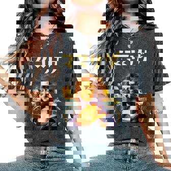 母 ママリザ 面白いtシャツ 母の日 文字入り ネタ 夫婦 おもしろ 面白い 服 文字tシャツ お母さん レディースオーバーサイズコンフォートTシャツ - Kawaiitshirt