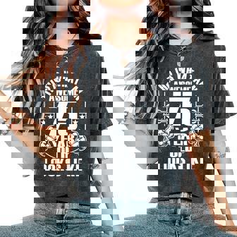 男性、女性、75歳の誕生日への75歳の誕生日プレゼント レディースオーバーサイズコンフォートTシャツ - Kawaiitshirt