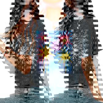 祭りのための花火ショー レディースオーバーサイズコンフォートTシャツ - Kawaiitshirt