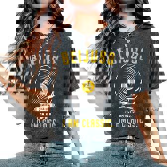 米寿祝い レトロ 音楽好き レコード好き 父 男性 女性 88歳お祝い I'm Not Old I'm Classic レディースオーバーサイズコンフォートTシャツ - Kawaiitshirt