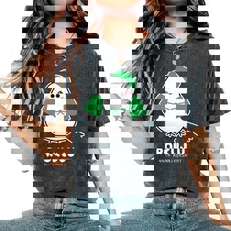 緑寿祝い シマエナガ 鳥 北海道 男性 父 女性 母 ちゃんちゃんこ 緑寿お祝い 66歳 かわいい 長袖tシャツ レディースオーバーサイズコンフォートTシャツ - Kawaiitshirt