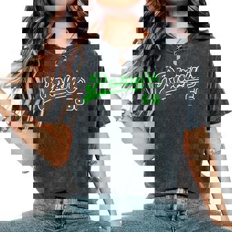 緑寿祝い 野球 野球好き 野球ユニフォーム風 Rokuju 文字 父 母 男性 女性 66歳 誕生日 レディースオーバーサイズコンフォートTシャツ - Kawaiitshirt