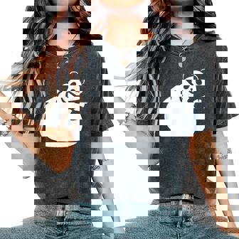 肉まんとパンダ かわいい チャイナ Pork Bunpanda レディースオーバーサイズコンフォートTシャツ - Kawaiitshirt