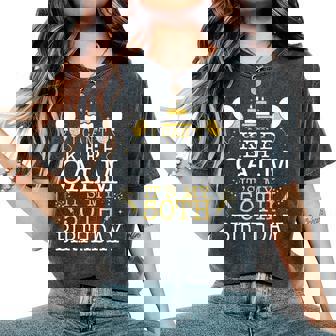 花火とケーキ I Can't Keep Calm It's My 50Th Birthday レディースオーバーサイズコンフォートTシャツ - Kawaiitshirt