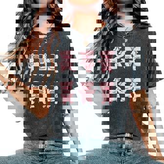 豚愛好家のための豚の贈り物女性豚シャツ女性男性子供豚 レディースオーバーサイズコンフォートTシャツ - Kawaiitshirt