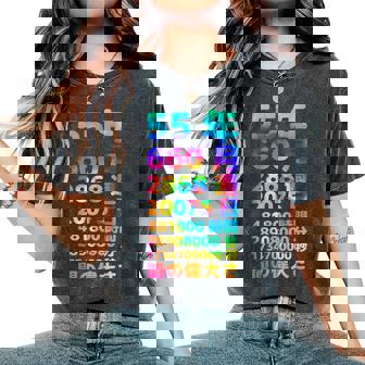 面白い55歳の誕生日の古いメーター 面白い55歳のギフト 女性 男性 面白い電卓 55歳の誕生日のギフト レディースオーバーサイズコンフォートTシャツ - Kawaiitshirt