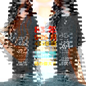 面白い83歳の誕生日の古いメーター 面白い83歳のギフト 女性 男性 面白い電卓 83歳の誕生日のギフト レディースオーバーサイズコンフォートTシャツ - Kawaiitshirt