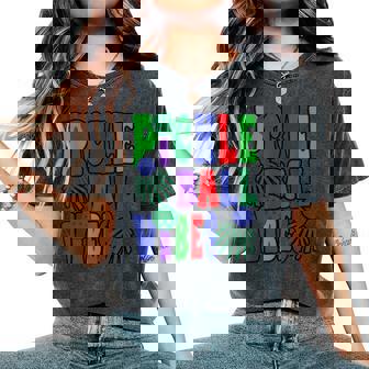 面白いスポーツデザイン女性男性ピックルボール レディースオーバーサイズコンフォートTシャツ - Kawaiitshirt