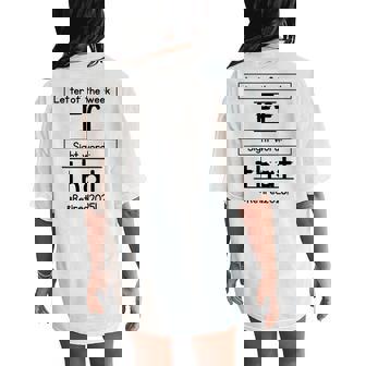 2025 Teacher Retirement F That School's Out Forever Women's Oversized Comfort T-Shirt Back Print - Thegiftio