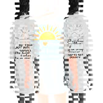 Boy Mama From Son Up To Son Down Mother's Day Sun Watercolor Women's Oversized Comfort T-Shirt Back Print - Monsterry