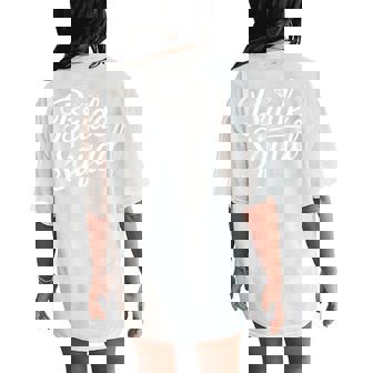 Bride Squad Bridesmaid Bachelorette Bridal Party Women's Oversized Comfort T-Shirt Back Print - Seseable