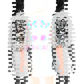 Bruh Im In 3Rd Grade Messy Bun First Day Of School Girls Women's Oversized Comfort T-Shirt Back Print | Mazezy