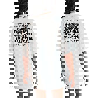 Christian Graphic Scripture Verse Bible Verse Jesus Faith Women's Oversized Comfort T-Shirt Back Print - Monsterry