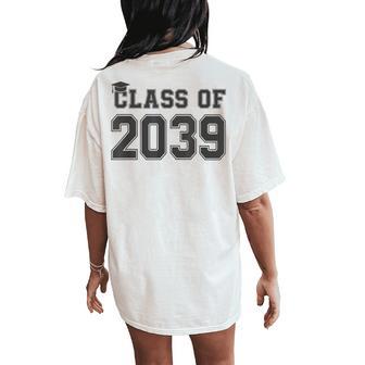 Class Of 2039 Pre K Grow With Me Graduation Boys Girls Women's Oversized Comfort T-Shirt Back Print - Thegiftio UK