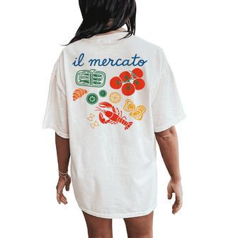 Coast Tomato Girl Summer Women's Oversized Comfort T-Shirt Back Print - Thegiftio UK
