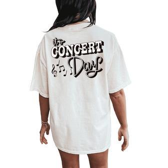 The Concert Day Elementary Music Teacher First Day Of School Women's Oversized Comfort T-Shirt Back Print - Thegiftio UK
